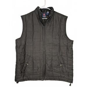 Chaps Quilted Zip Up Puffer Vest Insulated Outdoor Casual Mens Large